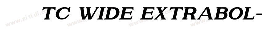 未來熒黑TC Wide ExtraBol字体转换 未來熒黑TC Wide ExtraBol字体转换